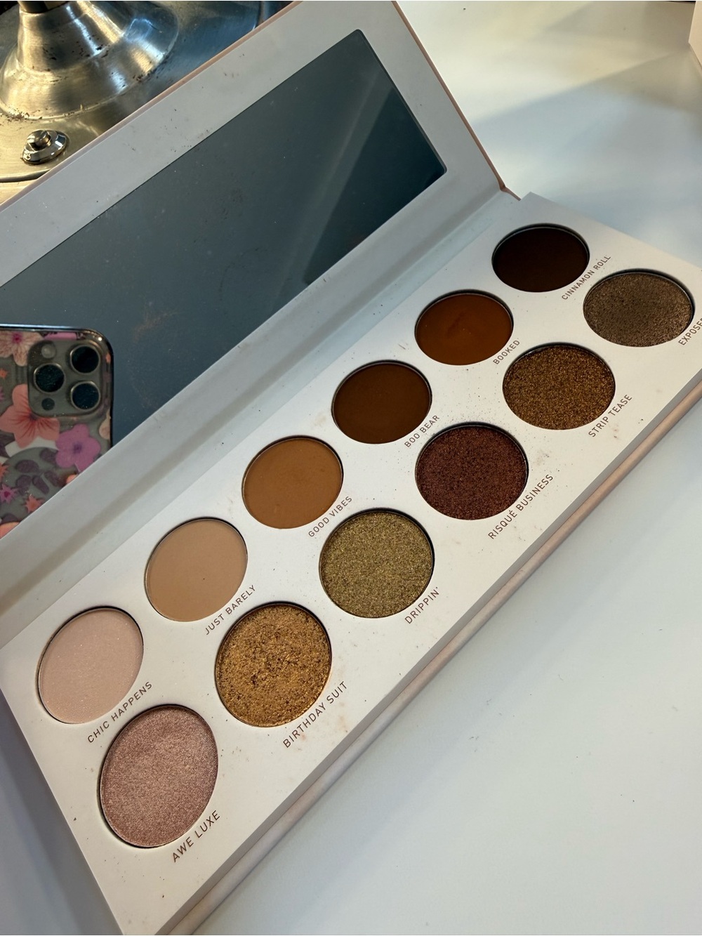 Morphe Warm Browns & Gold Shimmer Eyeshadow Palette